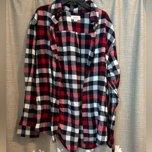 Red, white, and blue flannel